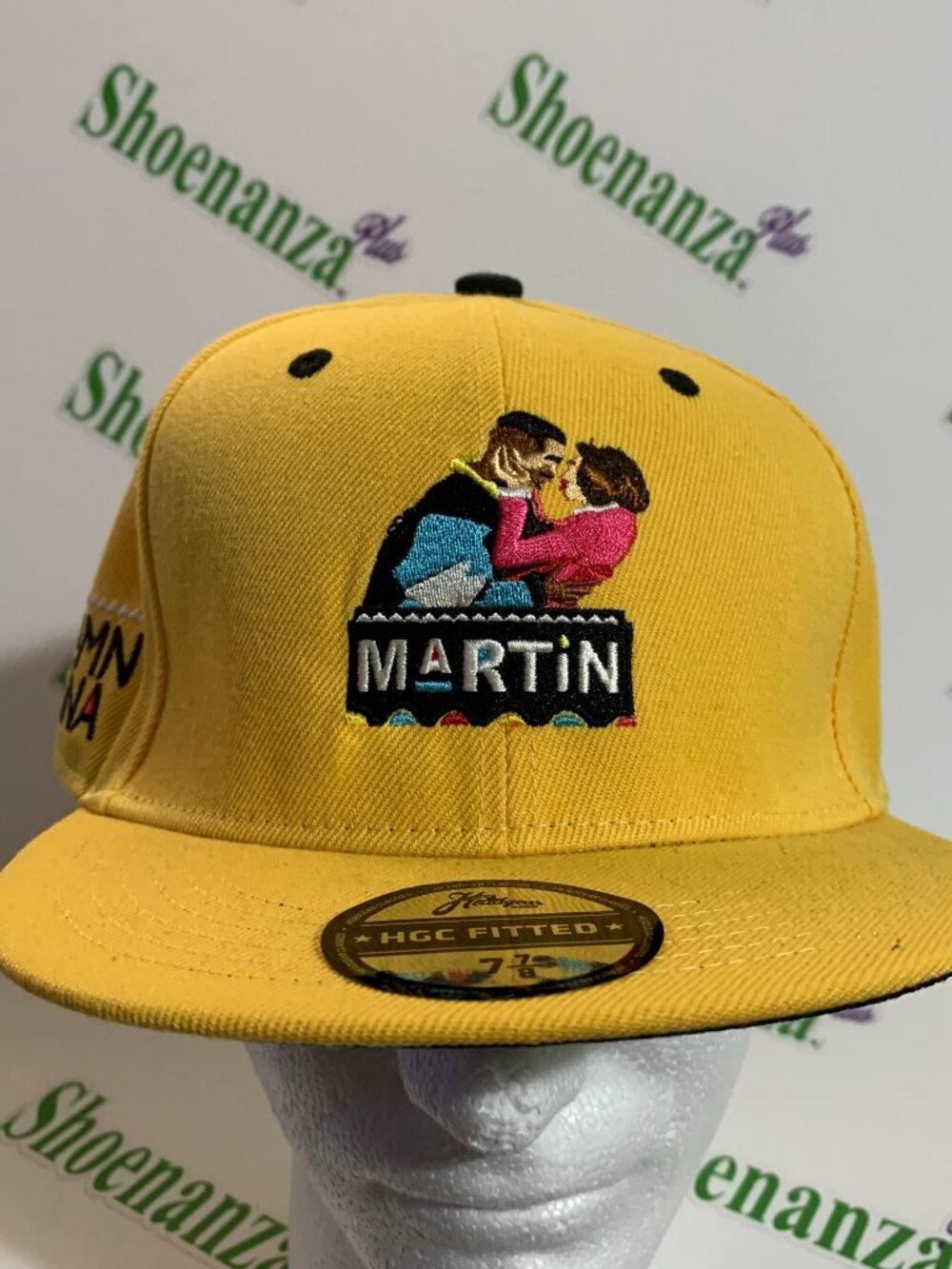 Headgear Classics Hat HGC Fitted Martin 1992 Damn Gina Yellow Black Cap 7 7/8